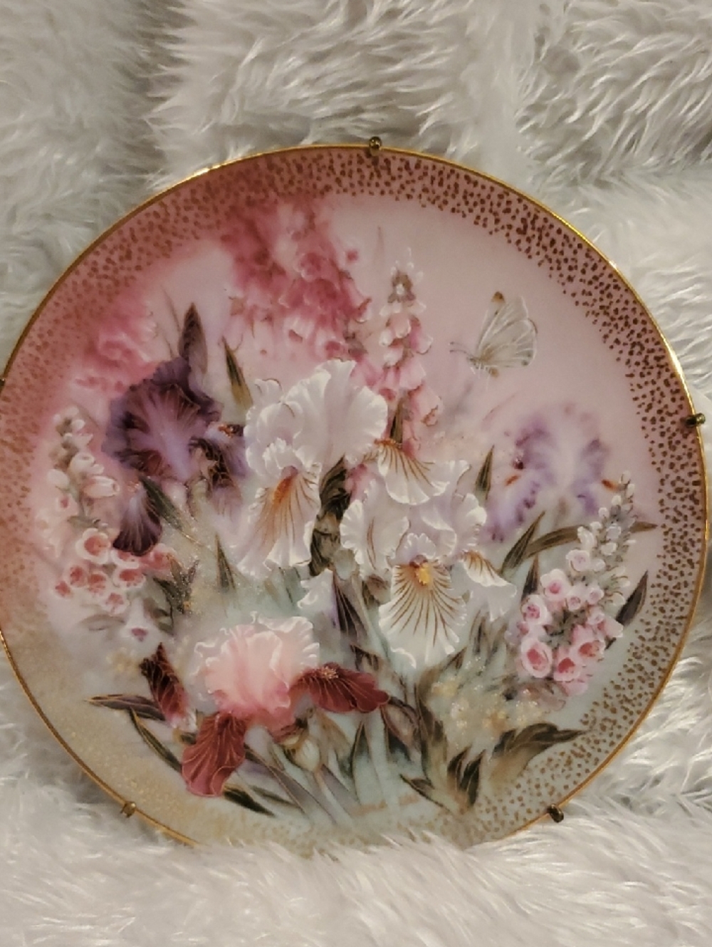 Vintage " Iris Quartet" by Lena Liu, the Symphony of Shimmering Beauty Series.